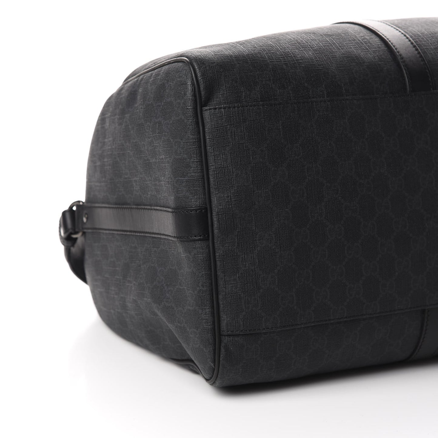GG Supreme Monogram Medium Carry-On Duffle Bag Black Grey