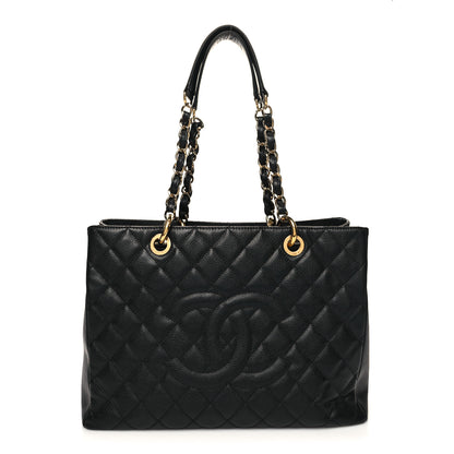 Chanel Caviar Quilted Grand Shopping Tote GST Black 1 of 13