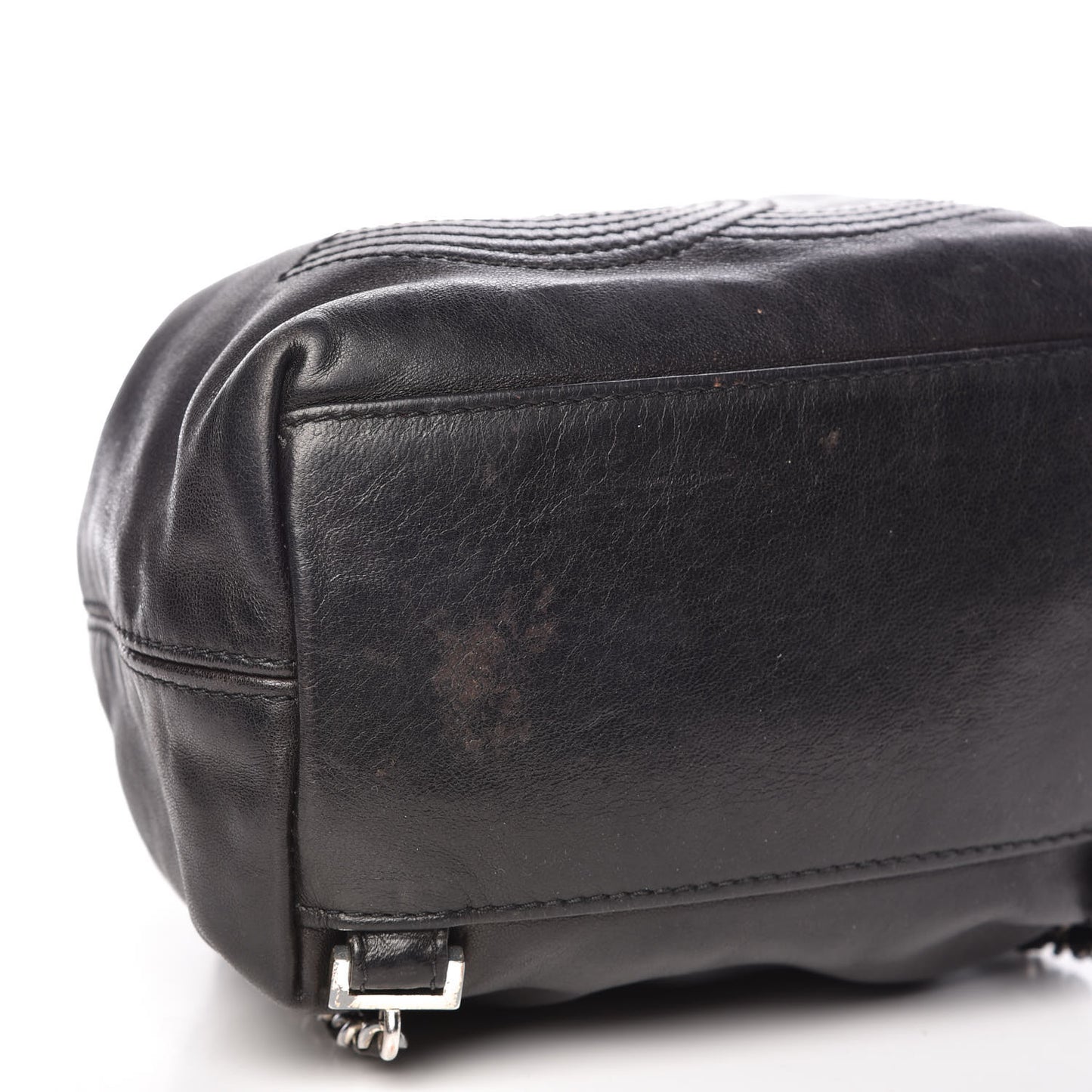Lambskin CC Drawstring Backpack Black
