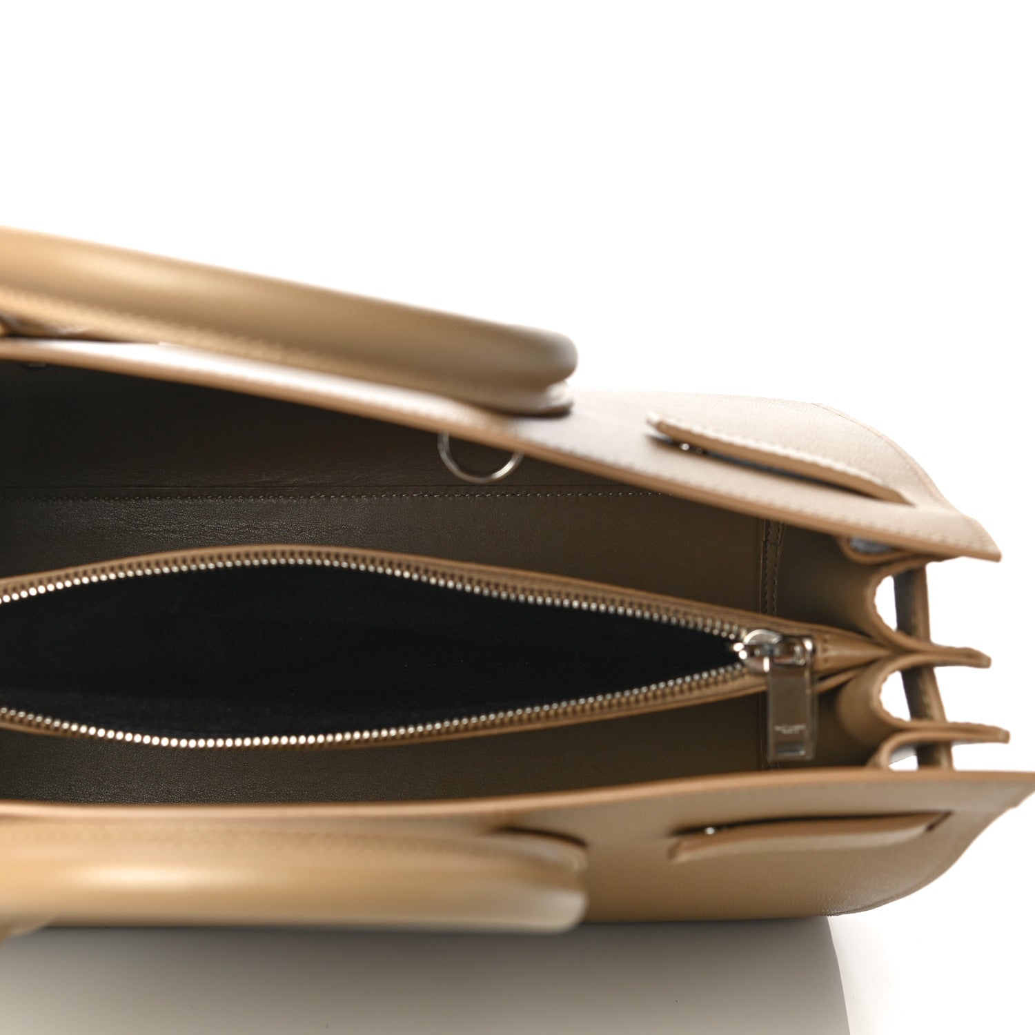 Saint Laurent Grained Calfskin Small Sac De Jour Taupe 5 of 14