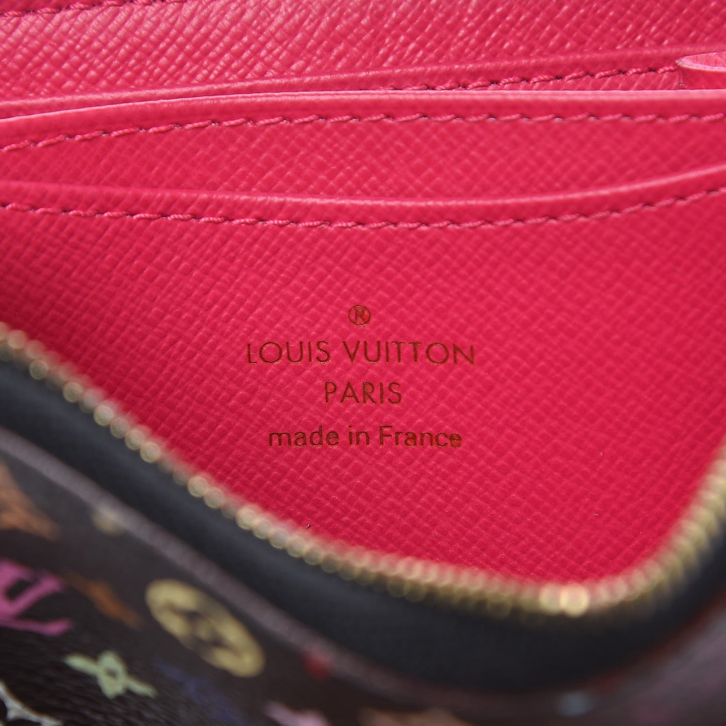 Monogram Multicolor Zippy Coin Purse Black Grenade