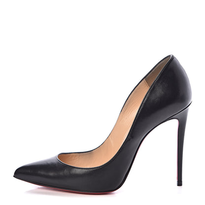 Christian Louboutin Shiny Nappa Pigalle Follies 100 Pumps 37.5 Black 1 of 8