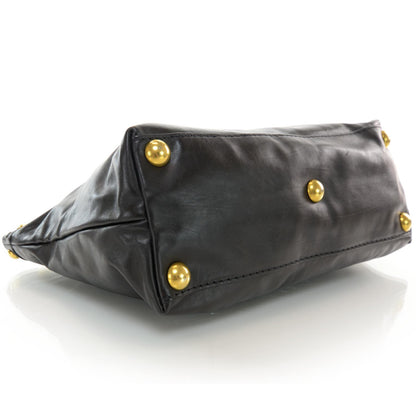 Gucci Leather Large Babouska Tote Black 4 of 7