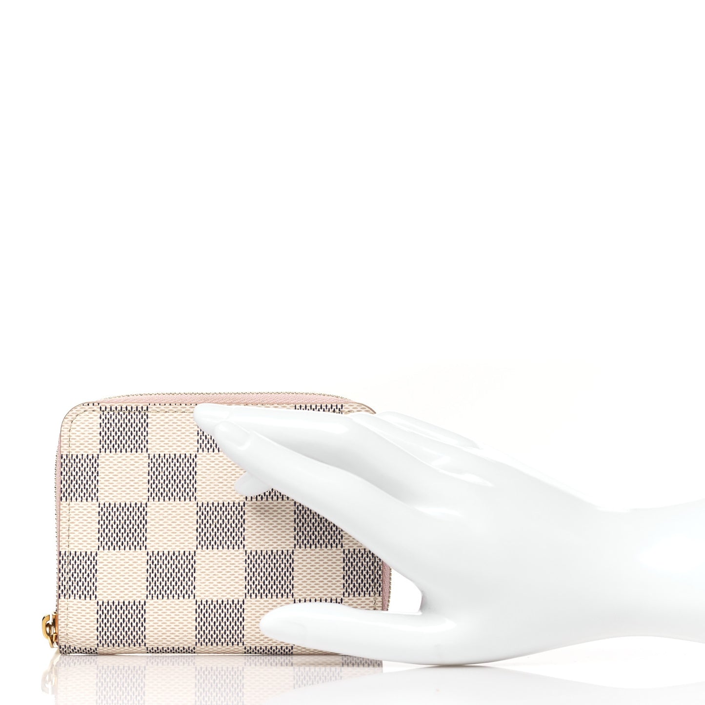 Damier Azur Zippy Coin Purse Rose Ballerine