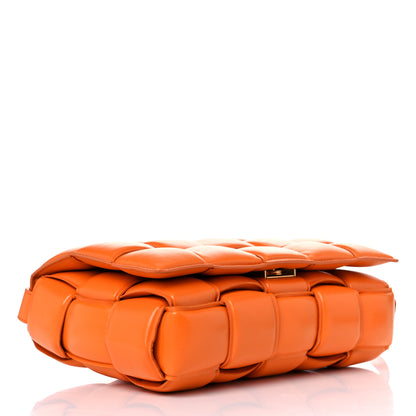 Bottega Veneta Nappa Maxi Intreccio Padded Cassette Crossbody Bag Orange 4 of 10