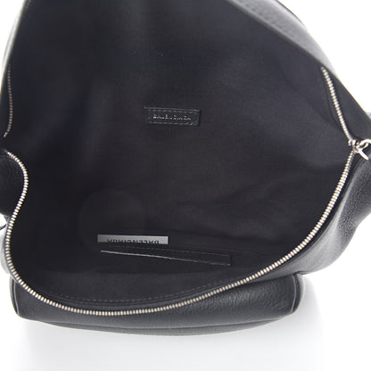 Balenciaga Smooth Calfskin Logo Large Everyday Beltpack Black 4 of 8