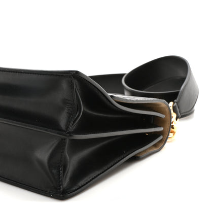 Fendi Vitello Liberty FF 1974 Embossed Kan I Shoulder Bag Black 10 of 10