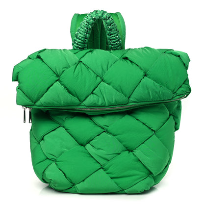 Bottega Veneta Nylon Intrecciato Padded Cassette Backpack Parakeet 1 of 10