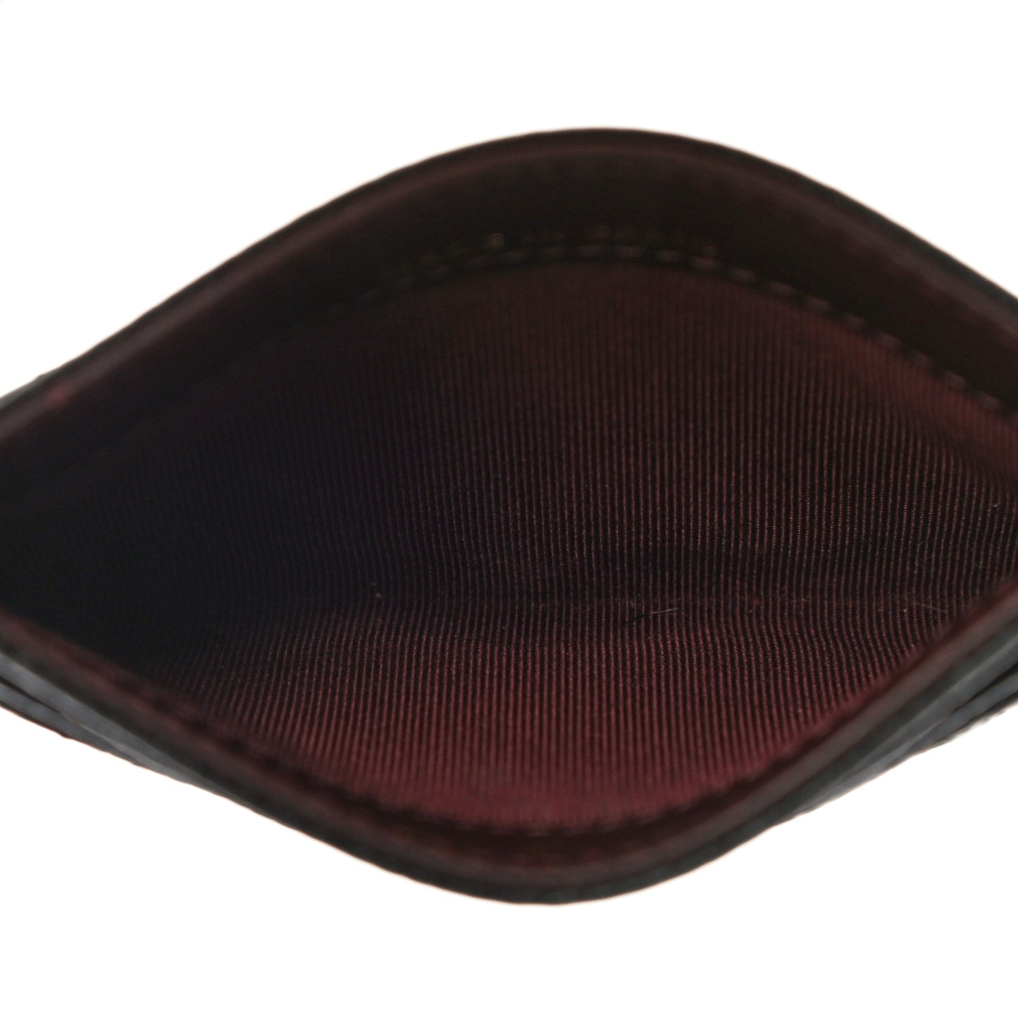Caviar Quilted Card Holder Black