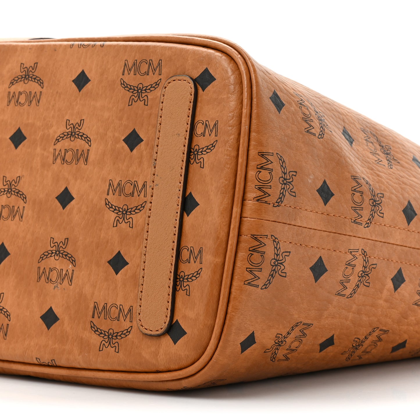 Visetos Medium Liz Reversible Shopper Tote Cognac