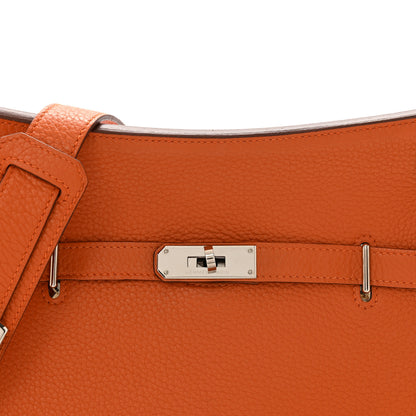 Hermes Taurillon Clemence Jypsiere 28 Orange 8 of 16