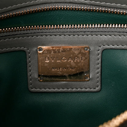 Bulgari Calfskin Galuchat Serpenti Forever Shoulder Bag Grey 8 of 16