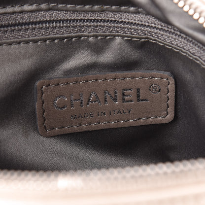 Chanel Lambskin Square Stitched Lax Accordion Hobo White 6 of 15
