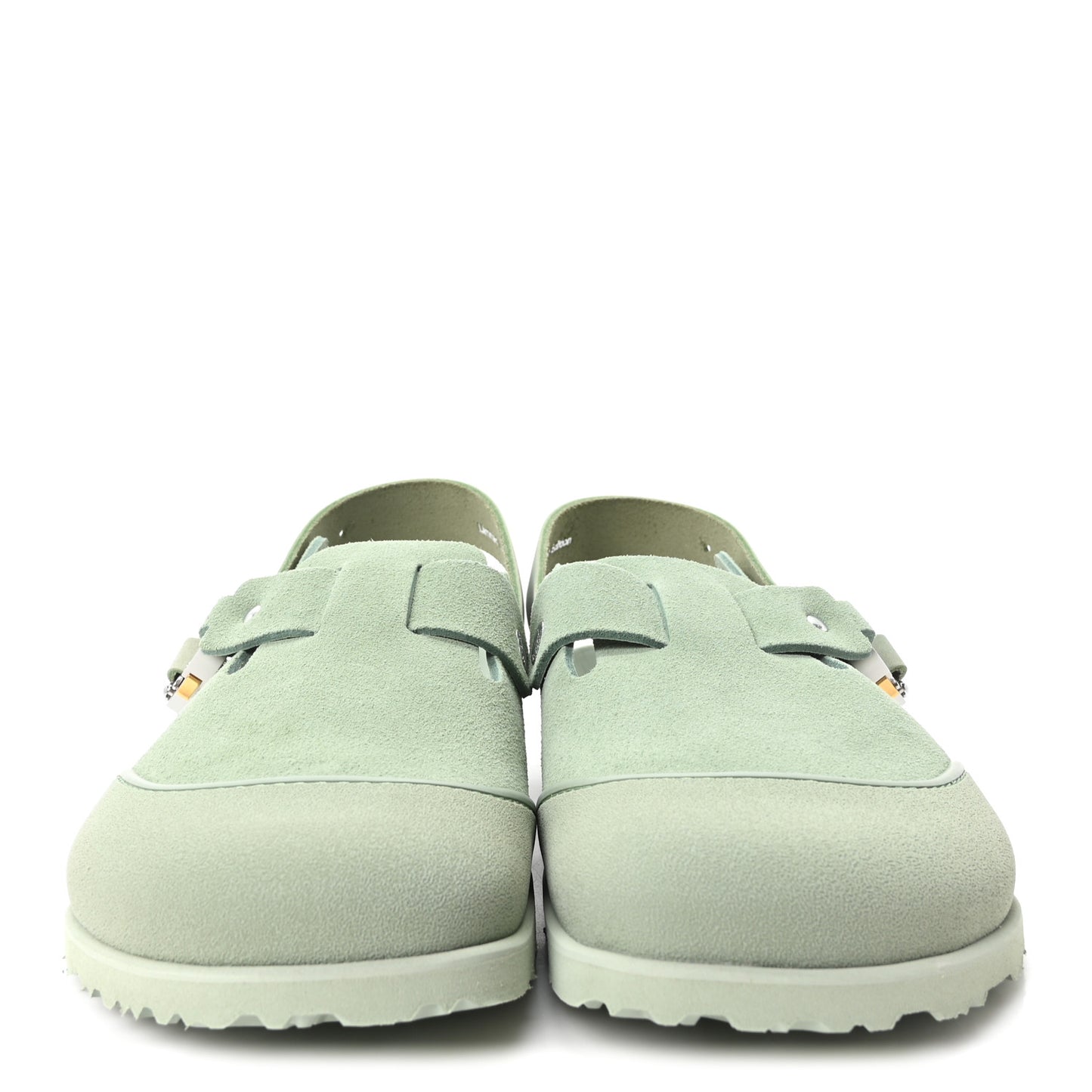 X BIRKENSTOCK Suede Calfskin Tokio Mule 41 Water Green