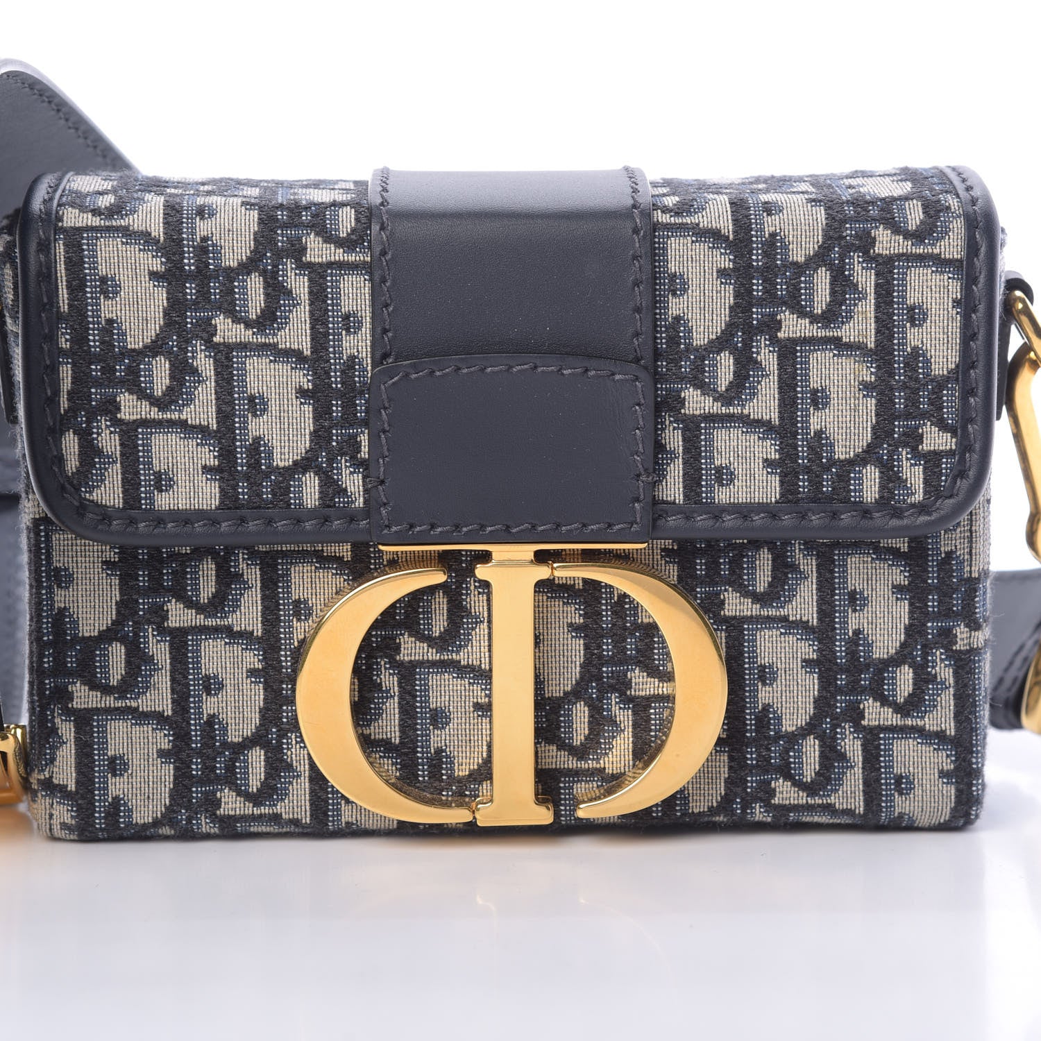 Christian Dior Oblique 30 Montaigne Box Bag Blue 8 of 10