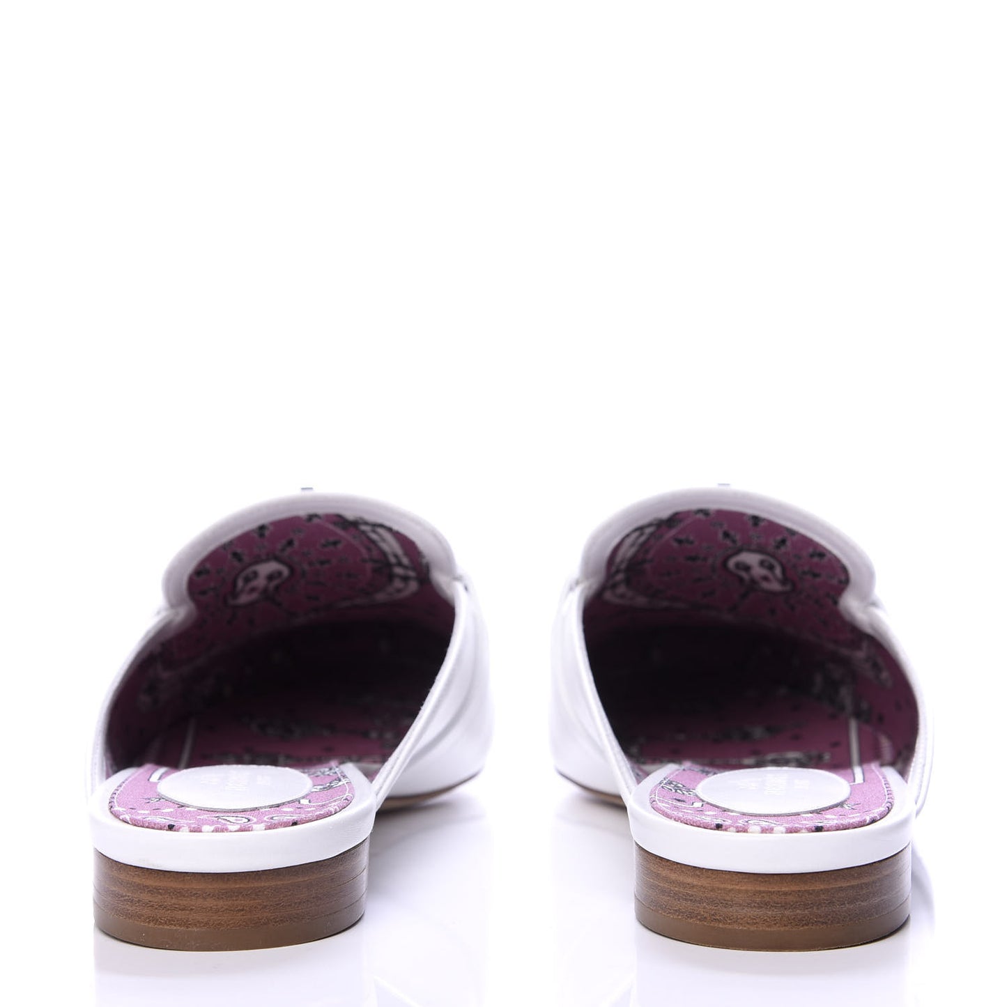 Calfskin Oz Mules 39 White