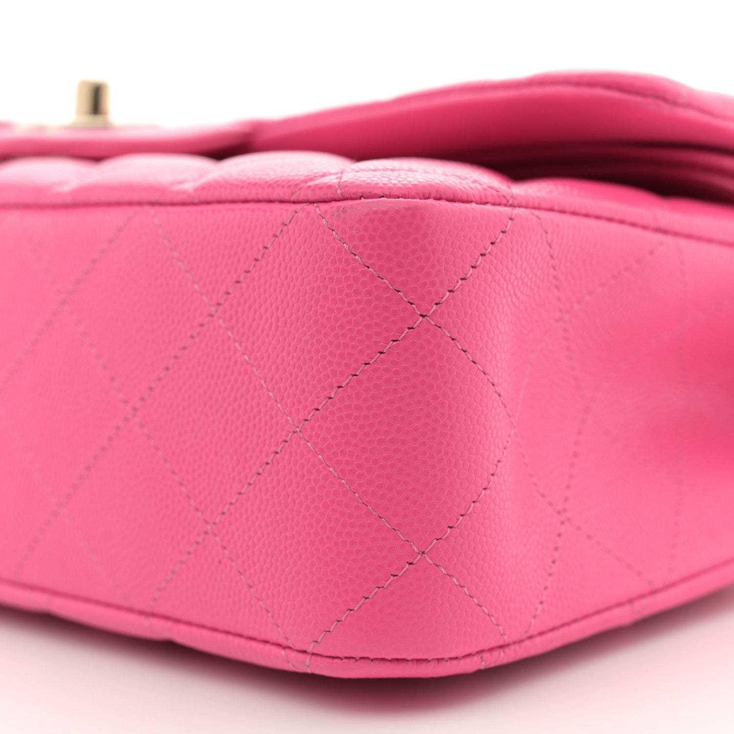 Chanel Caviar Quilted Medium Double Flap Pink 10 of 11