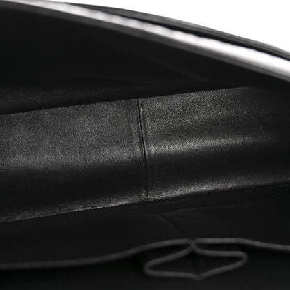 Chanel Shiny Crumpled Calfskin Quilted Jumbo Double Flap So Black 5 of 14