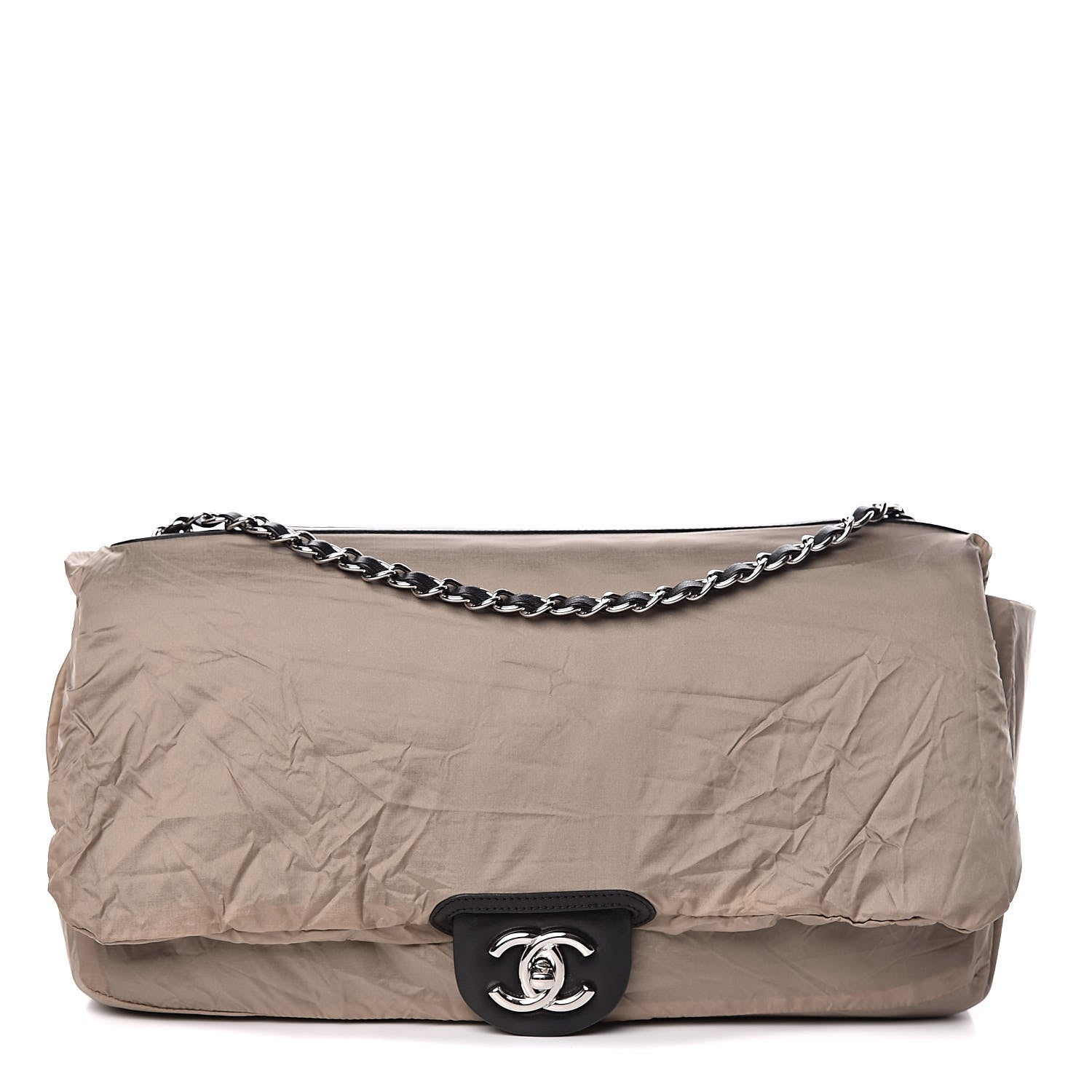 Chanel Lambskin Quilted Jumbo Coco Rain Flap Black 6 of 15