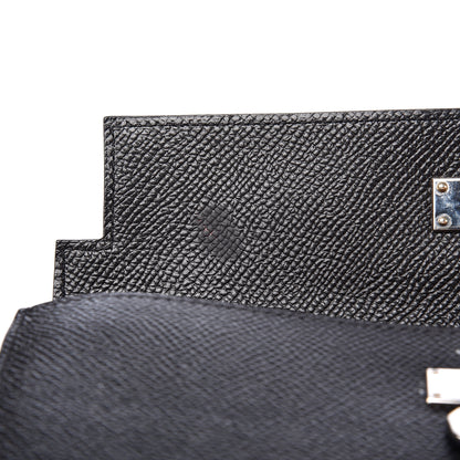 Hermes Epsom Kelly Longue Wallet Black 8 of 9