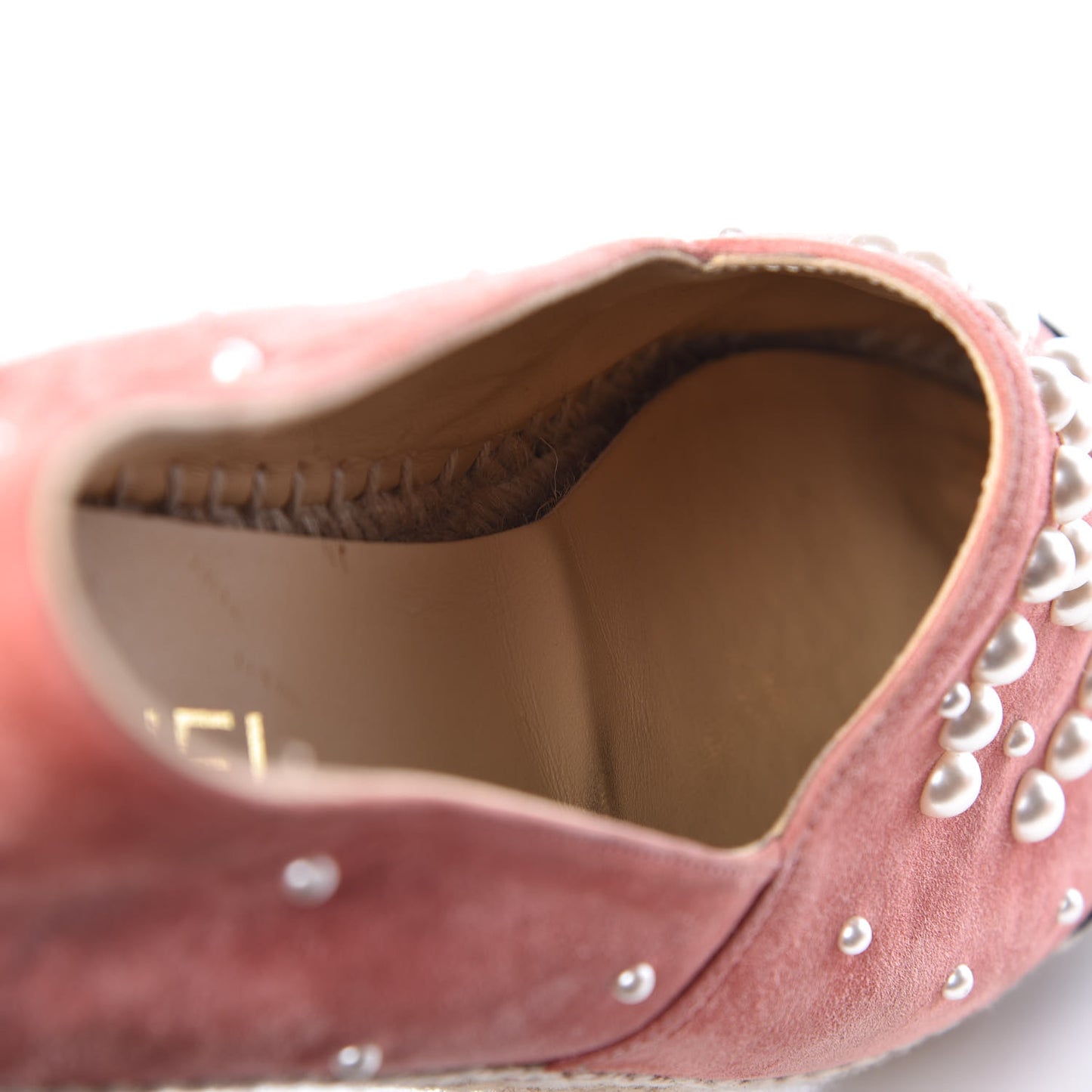 Suede Pearl CC Espadrilles 37 Pink