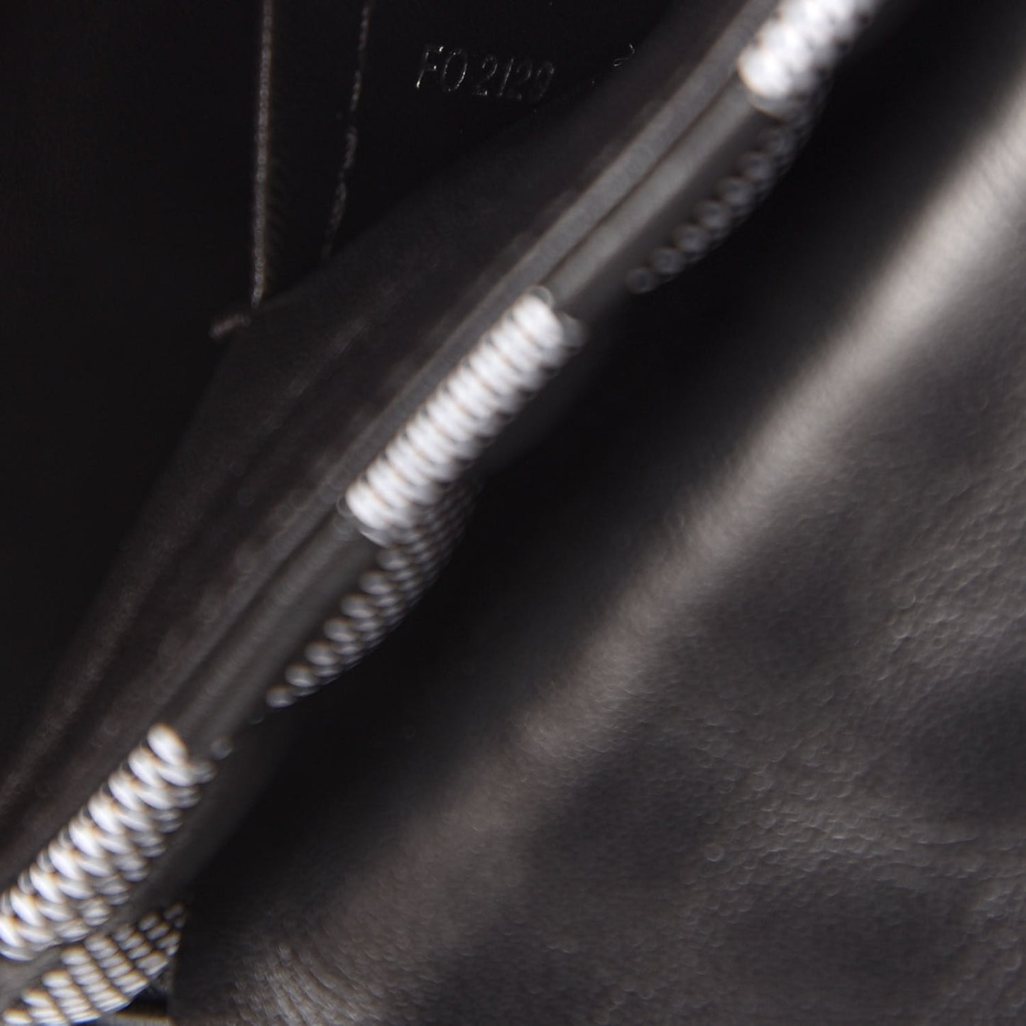 Calfskin Damier Twist Shoulder Bag BB Black White