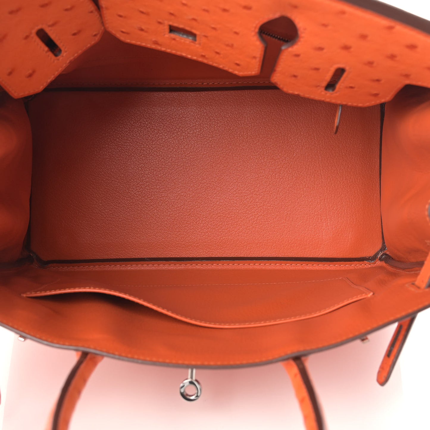Ostrich Birkin 30 Tangerine