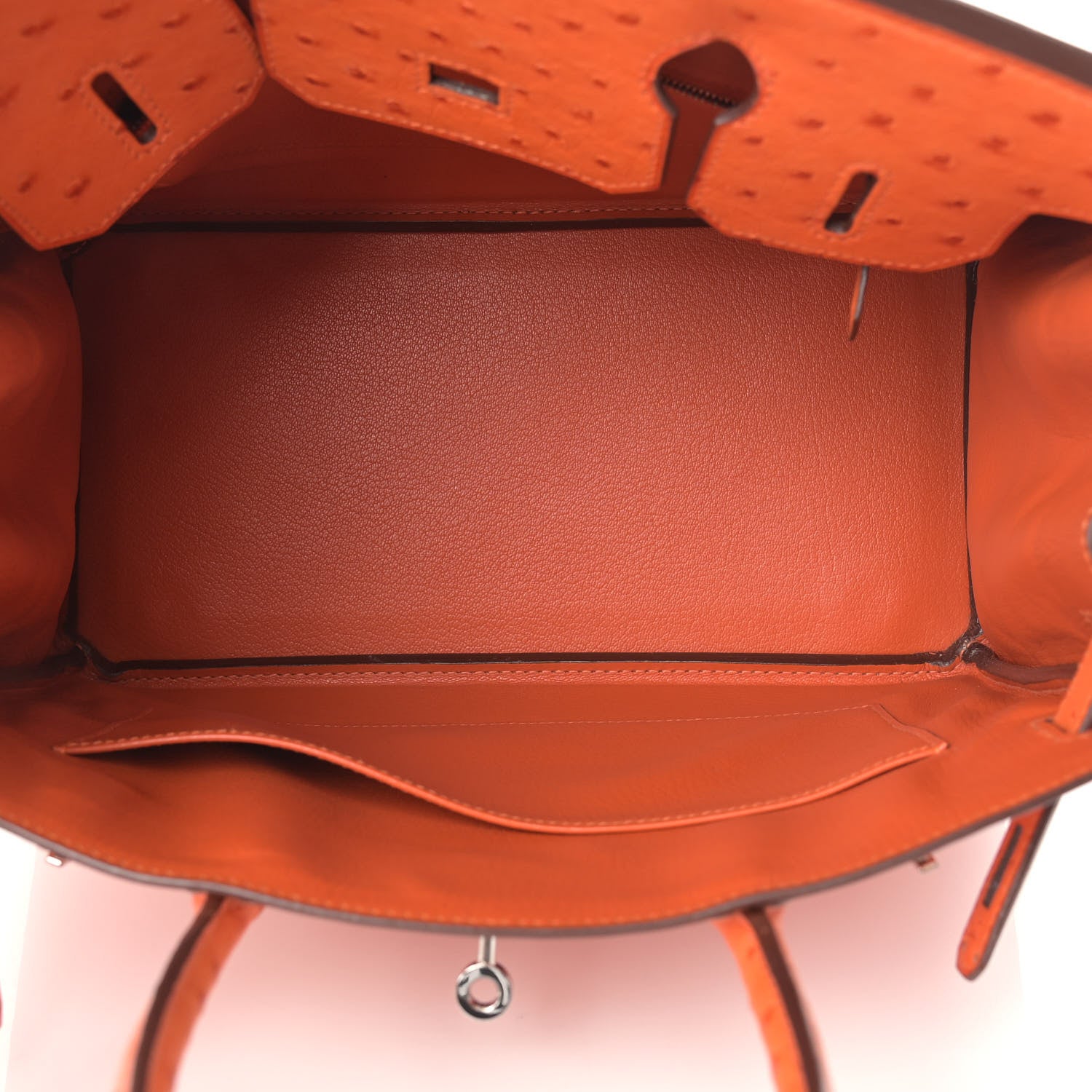 Hermes Ostrich Birkin 30 Tangerine 5 of 10