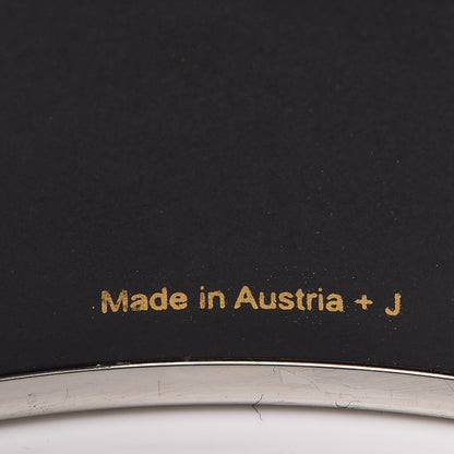 Hermes Enamel Printed Carriage Extra Wide Bracelet 62 4 of 5