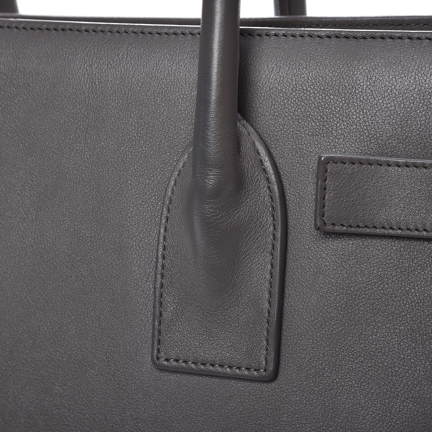 Saint Laurent Calfskin Small Sac De Jour Fog 10 of 10