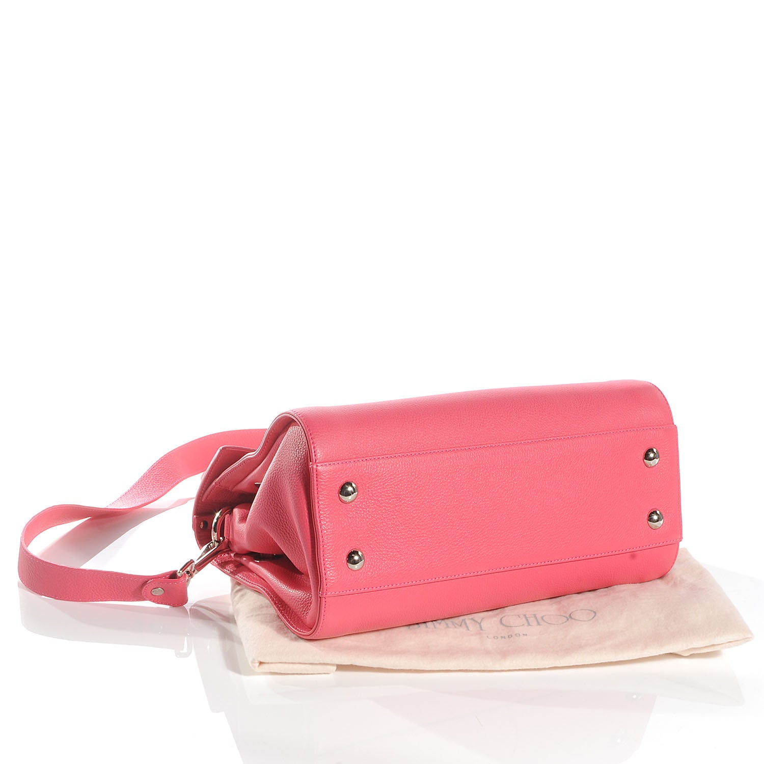 Jimmy Choo Leather Small Rosalie Satchel Geranium 4 of 7