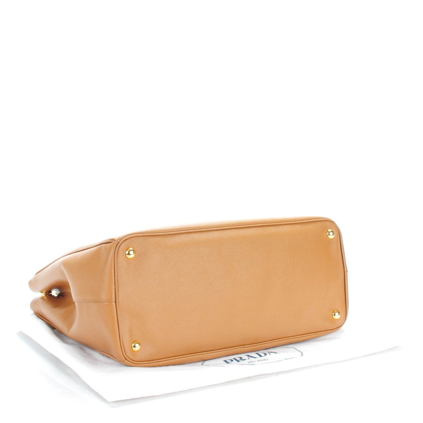 Saffiano Large Galleria Double Zip Tote Cannella