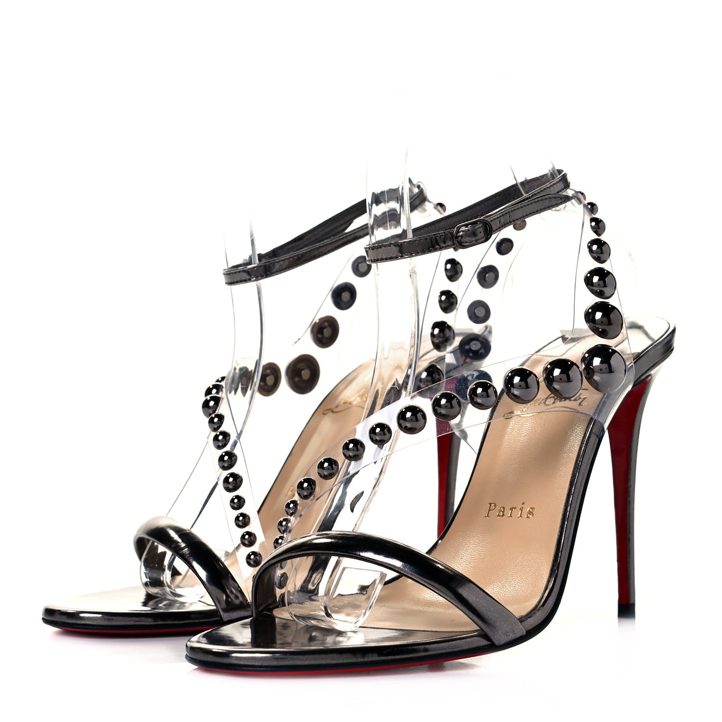 Specchio PVC Corinetta 100 Sandals 39 Gun Metal