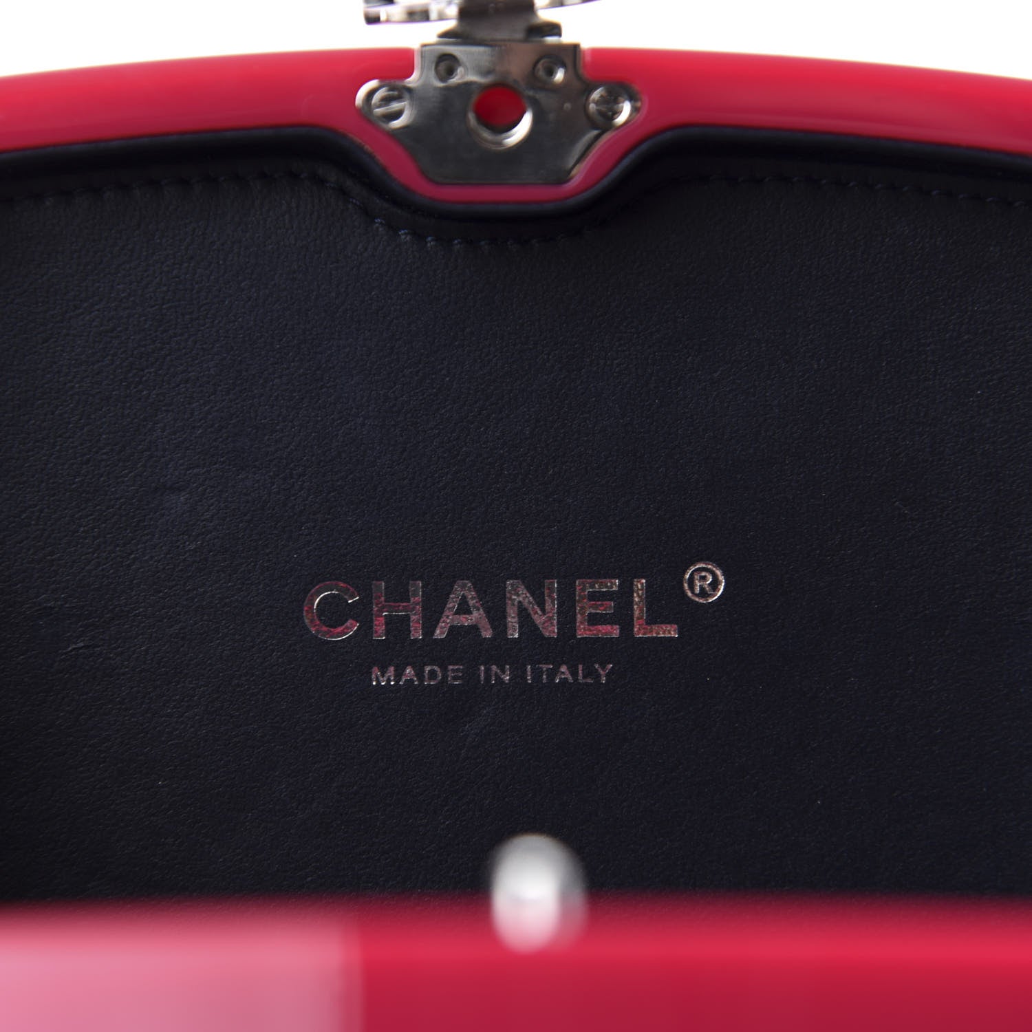 Chanel Plexiglass Evening In The Street 5x5=CC Small Clutch Fuchsia 6 of 7