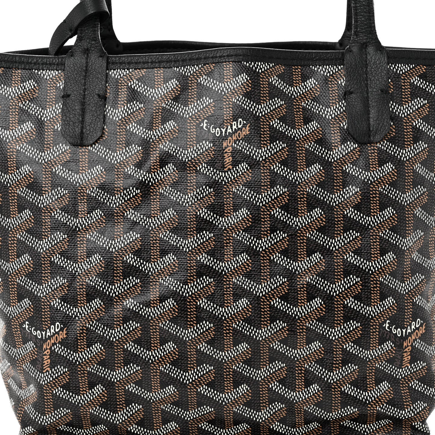 Goyardine Reversible Mini Anjou Black