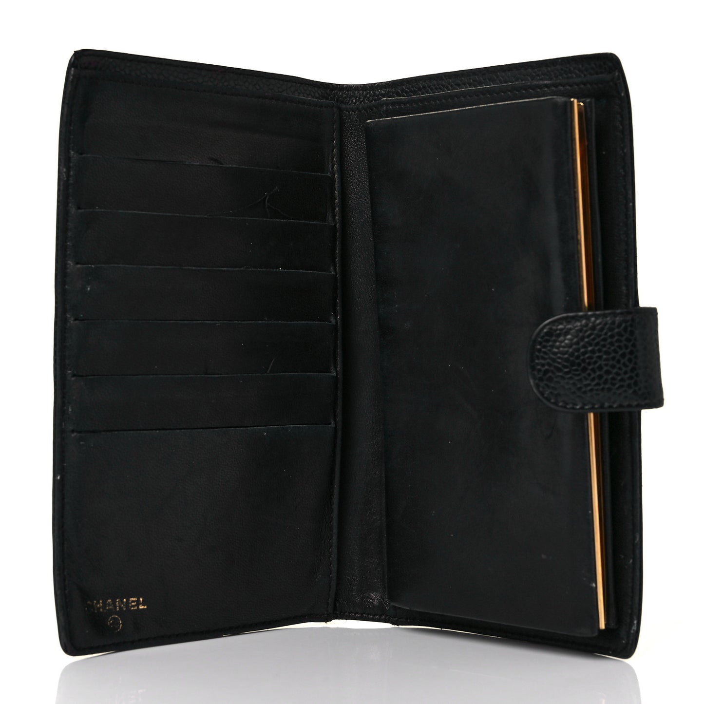 Caviar Timeless CC French Wallet Black