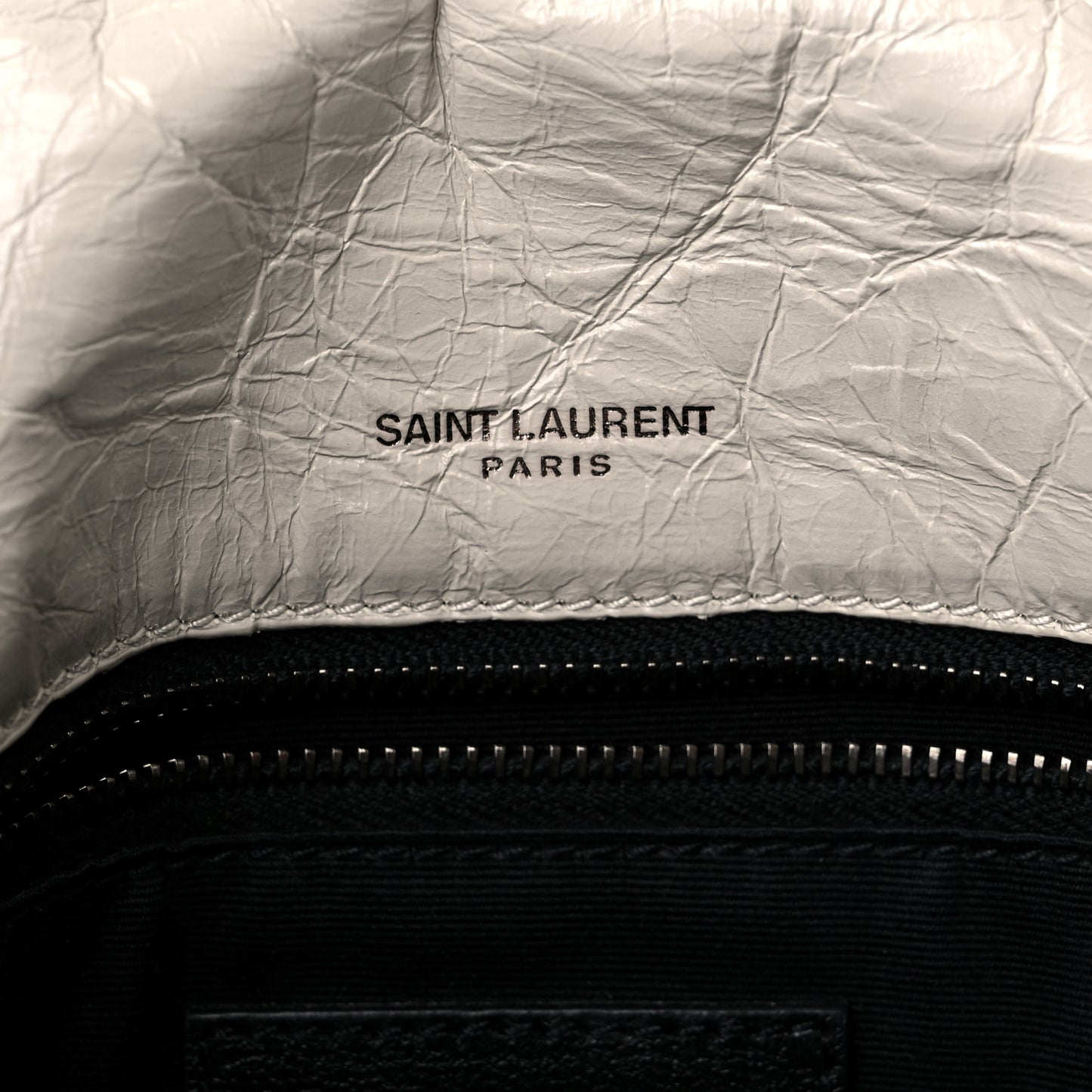Crinkled Calfskin Matelasse Monogram Medium Niki Chain Satchel Blanc Vintage