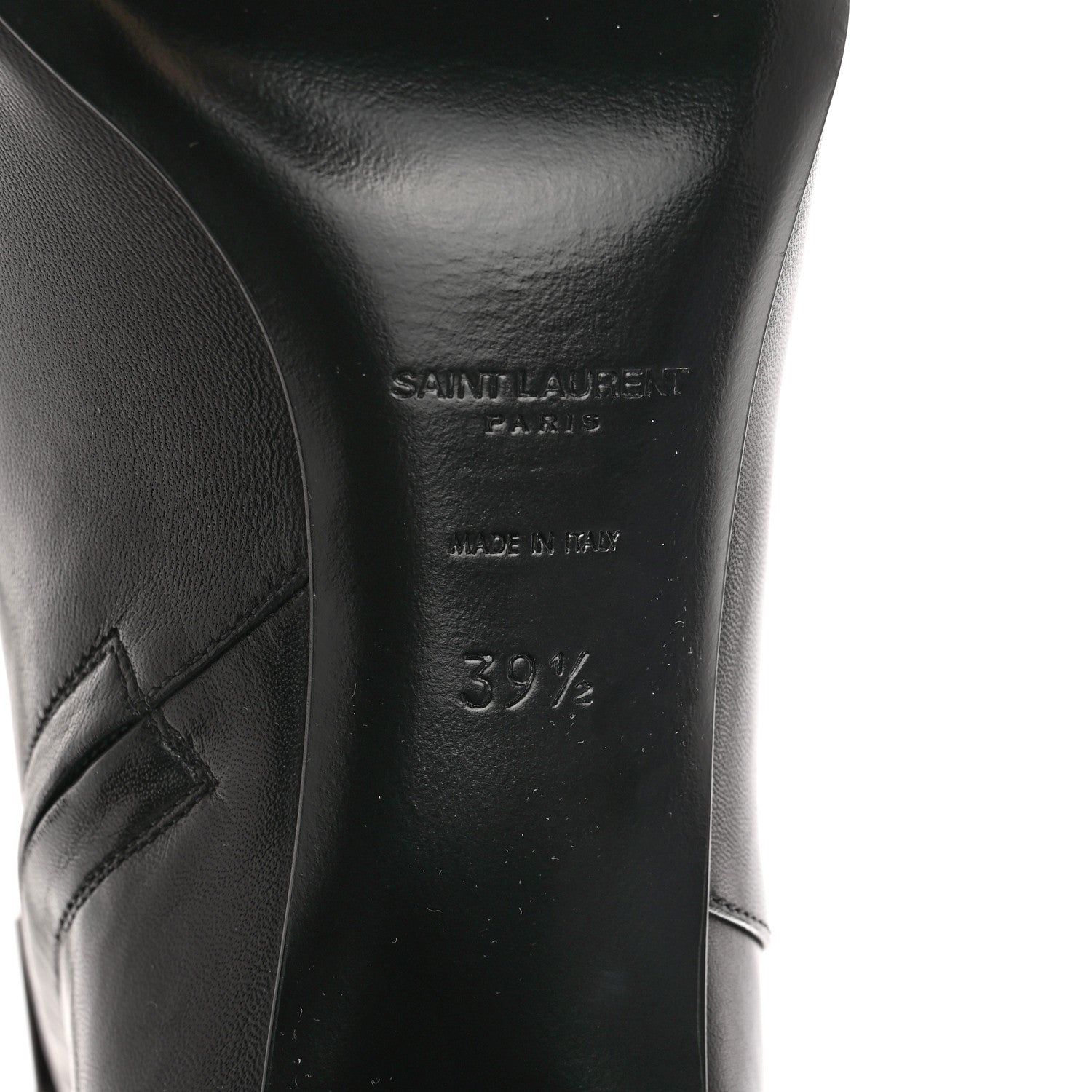 Saint Laurent Nappa Vendome Loulou Ankle Zip Boots 39.5 Black 6 of 12