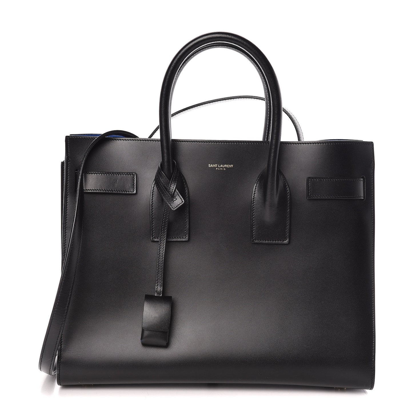Calfskin Small Sac De Jour Black
