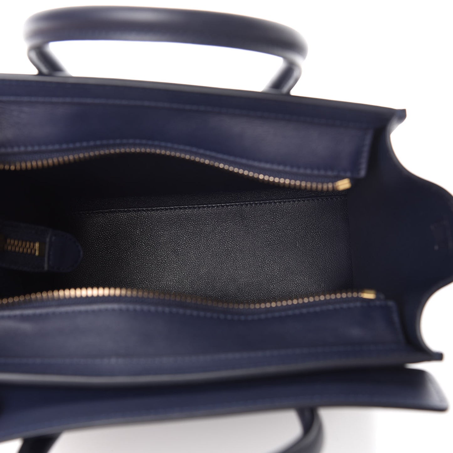 Smooth Calfskin Nano Luggage Navy Blue