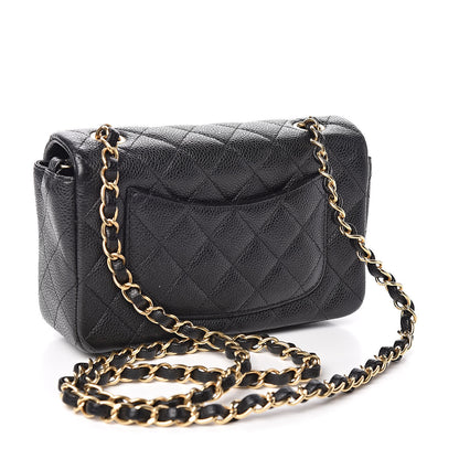 Chanel Caviar Quilted Mini Rectangular Flap Black 3 of 10