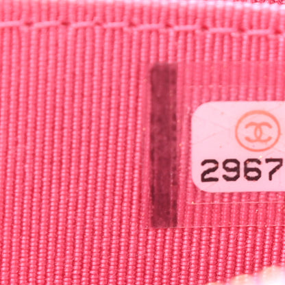 Chanel Caviar Quilted Zip Coin Purse Pink 7 of 8