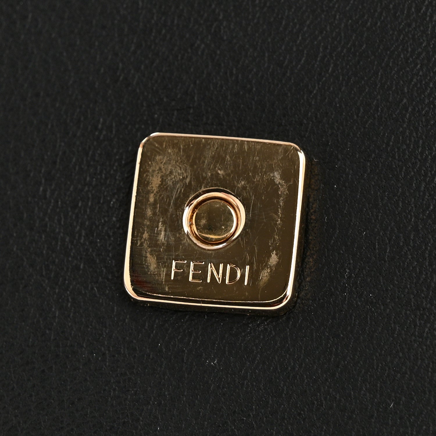 Fendi Calfskin Vitello Elite 2Jours Envelope Clutch Black 12 of 12