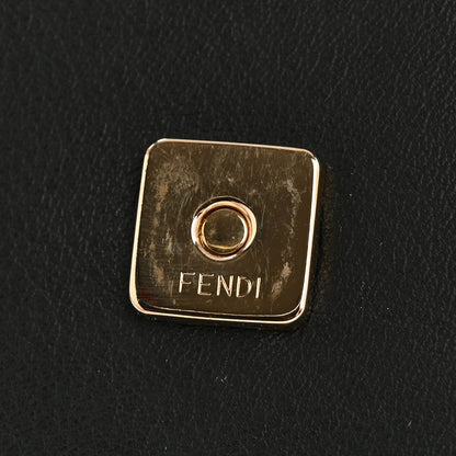 Fendi Calfskin Vitello Elite 2Jours Envelope Clutch Black 12 of 12