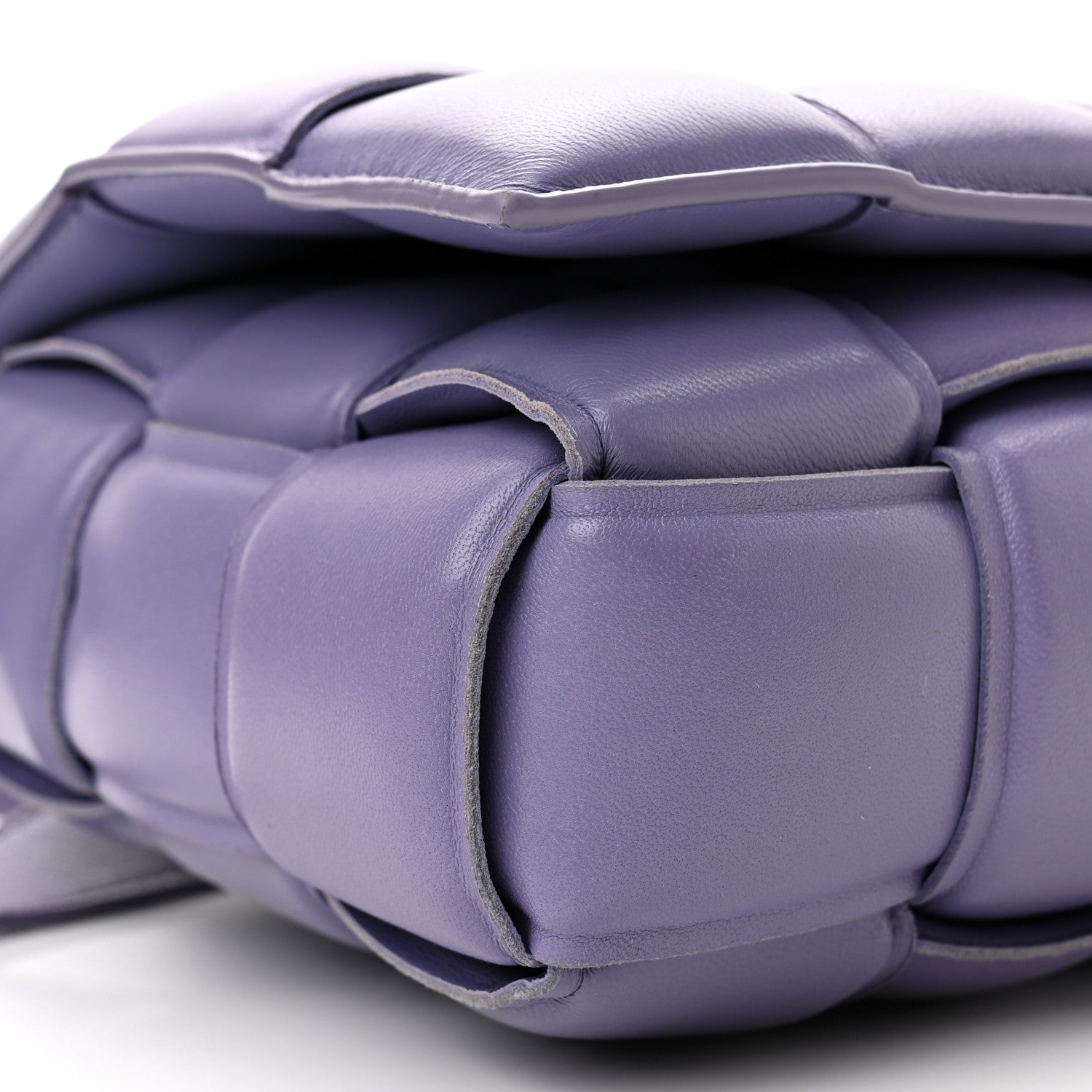 Bottega Veneta Nappa Maxi Intreccio Padded Cassette Crossbody Bag Lavender 8 of 9