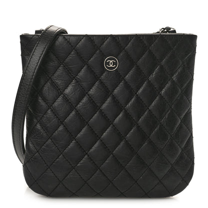 Chanel Aged Calfskin Quilted Crossbody Bag Black 1 of 10