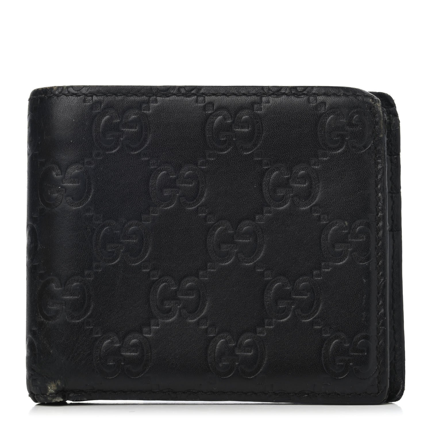 Gucci Guccissima Avel Bi-Fold Wallet Black 1 of 4
