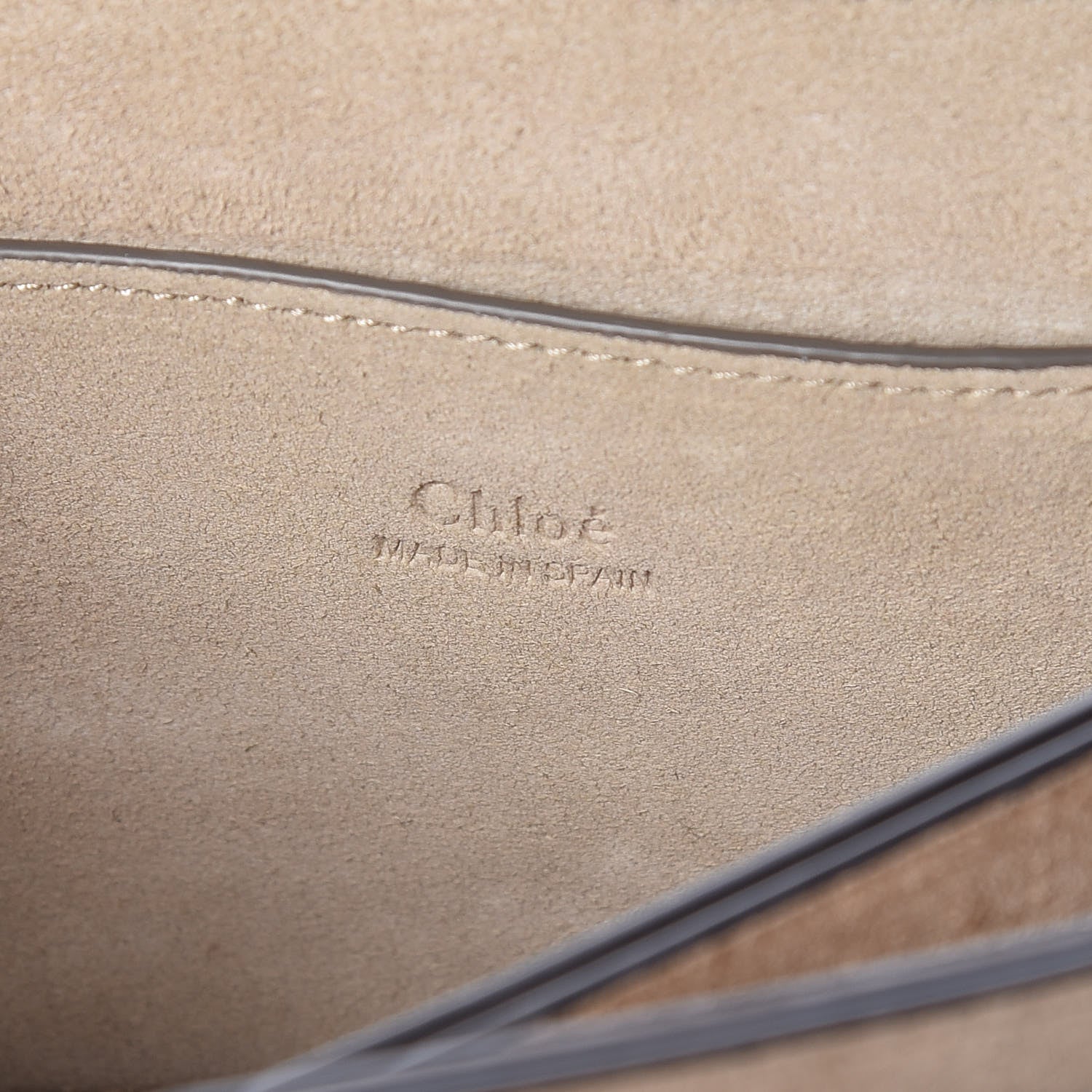 Chloe Suede Calfskin Small Faye Shoulder Bag Motty Grey 7 of 11