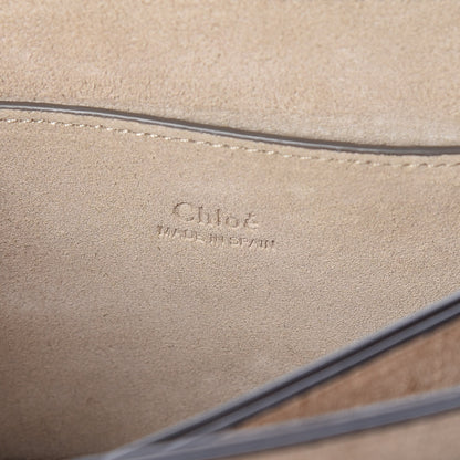 Chloe Suede Calfskin Small Faye Shoulder Bag Motty Grey 7 of 11