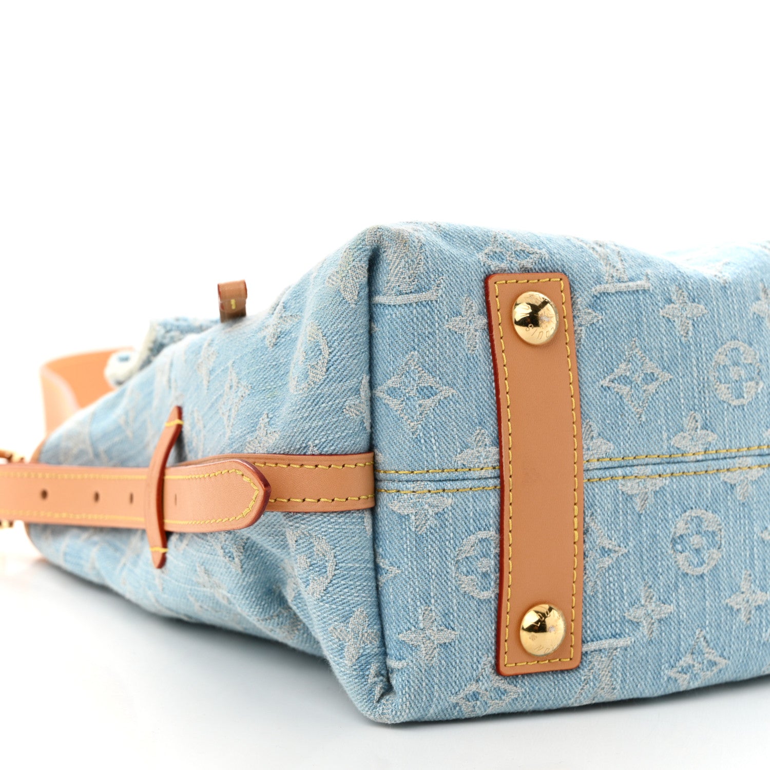 Louis Vuitton Monogram Denim CarryAll PM Sky Blue 10 of 11